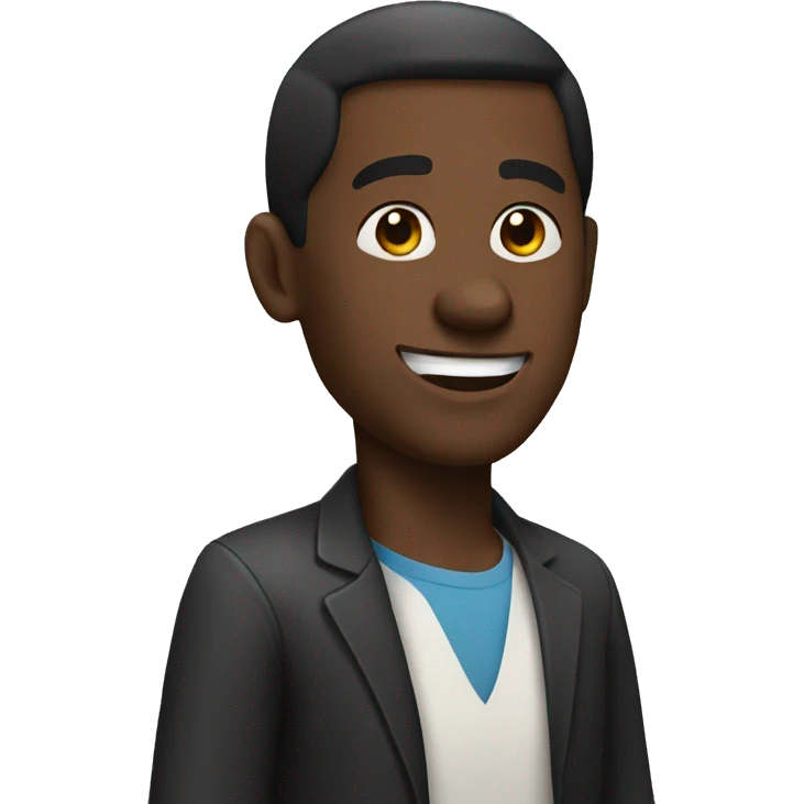 black man with a thumb up emoji