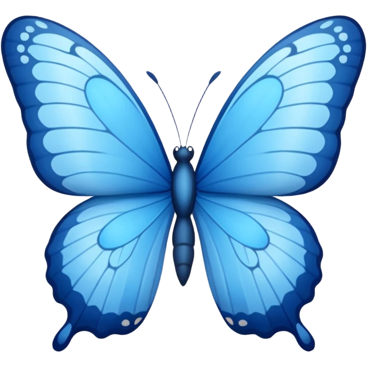 Blue butterfly emoji