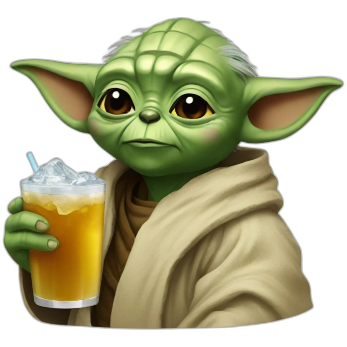 Yoda drink bear emoji