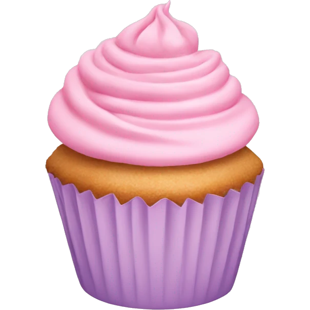 pastel pink cupcake emoji