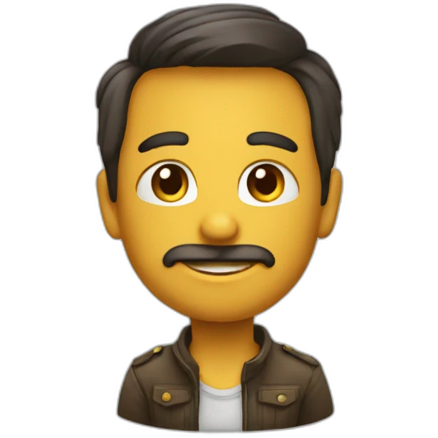 Chat sur une chate emoji