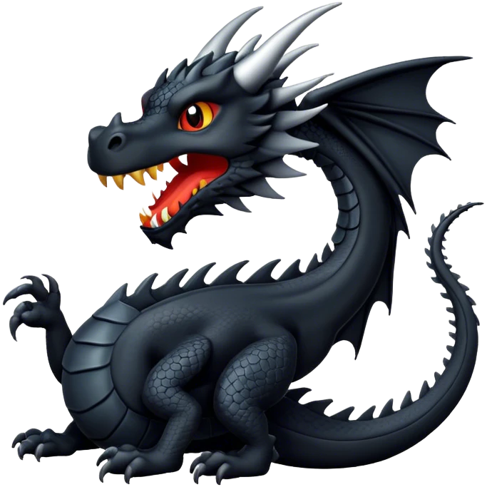 Black dragon  emoji