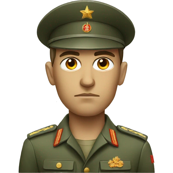 ussr soldier serious  emoji
