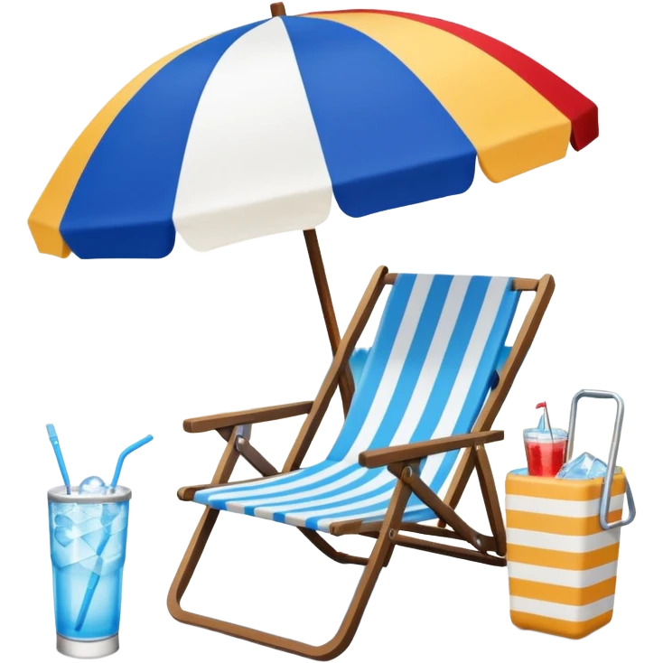 
beach vacation equipment emoji