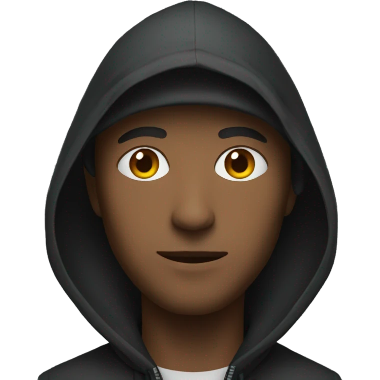 man with a hood emoji