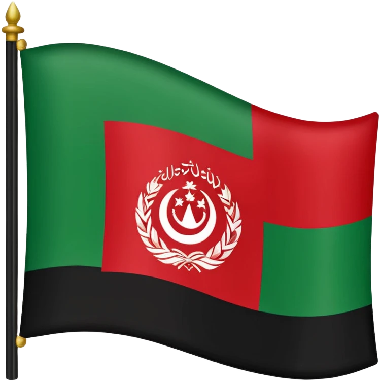 can you make the new afghanistan flag the taliban one emoji
