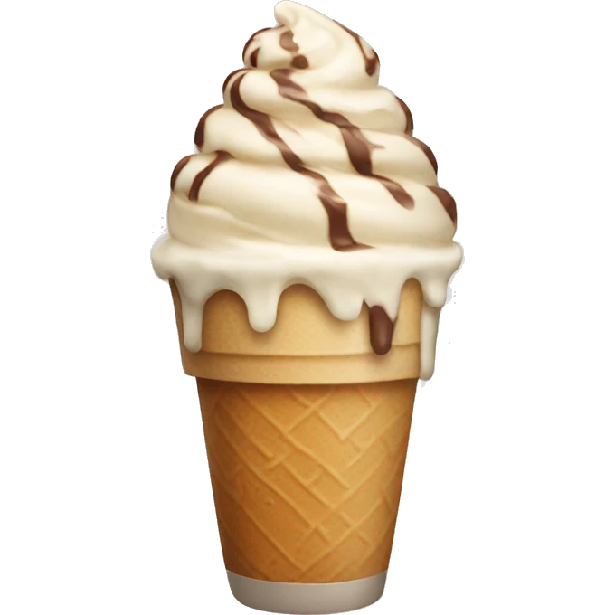 Ice cream latte emoji