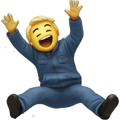 Falling from sky emoji