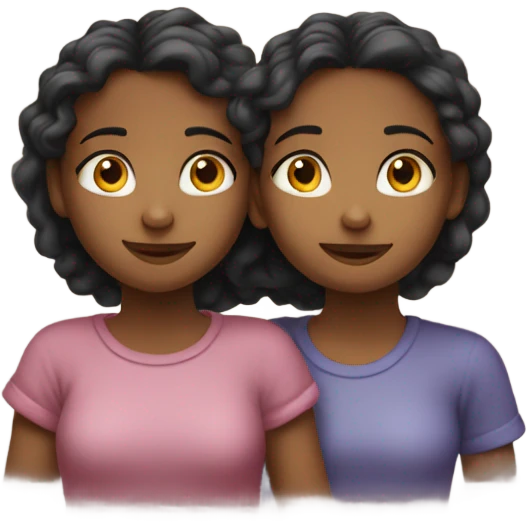 Two girls take their relationship to the next level emoji