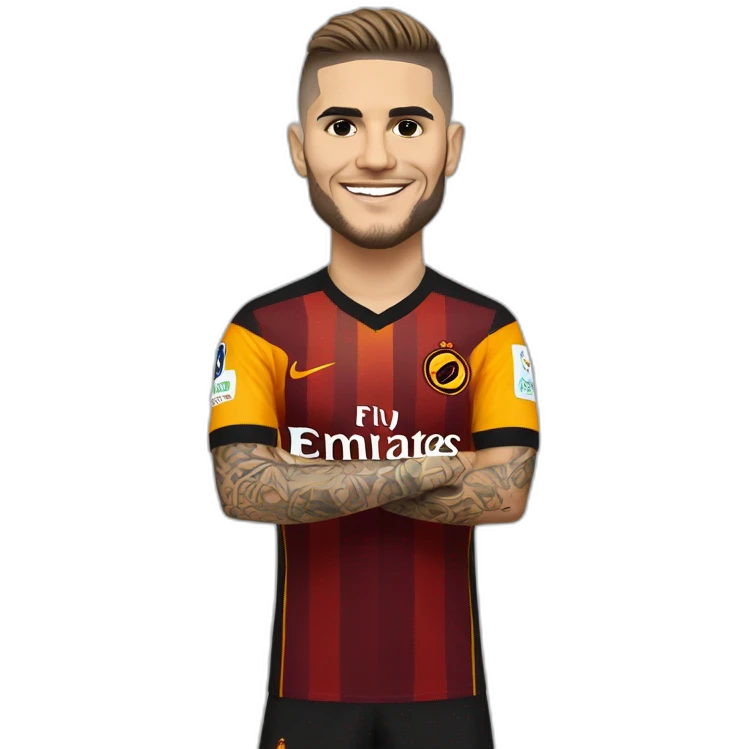 Mauro Icardi with Galatasaray jersey emoji