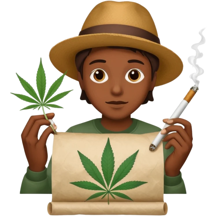 rolling a joint emoji