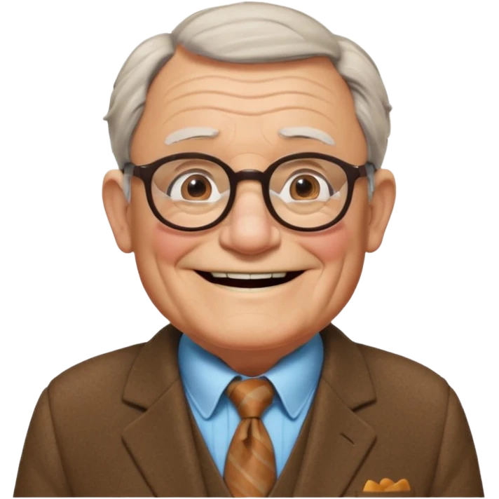 Old man character from the movie up emoji