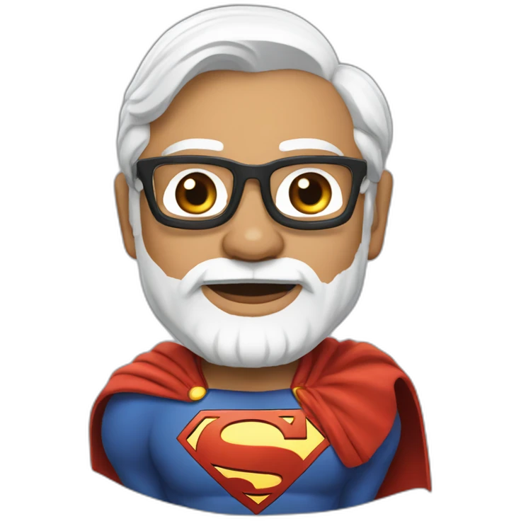 Narendra Modi Superman emoji