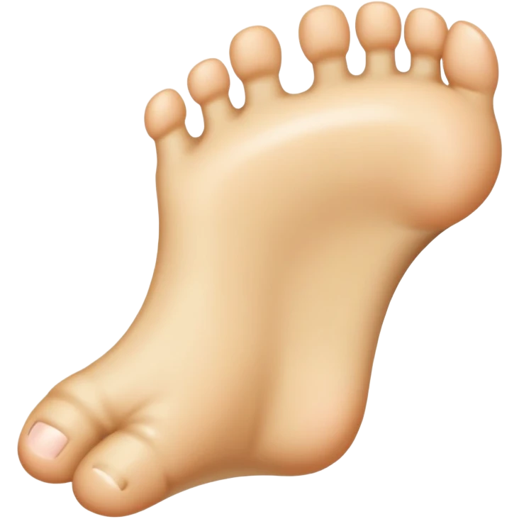 Foot: Medium-Light Skin Tone Emoji emoji