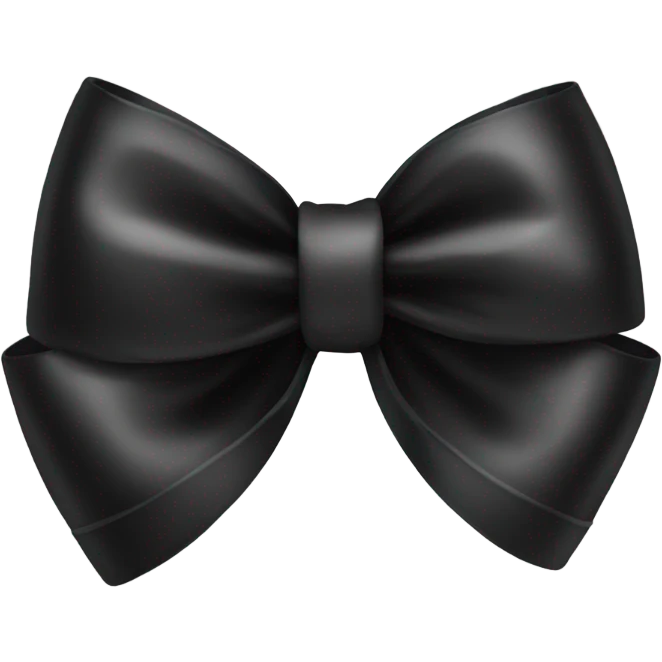 Black bow emoji