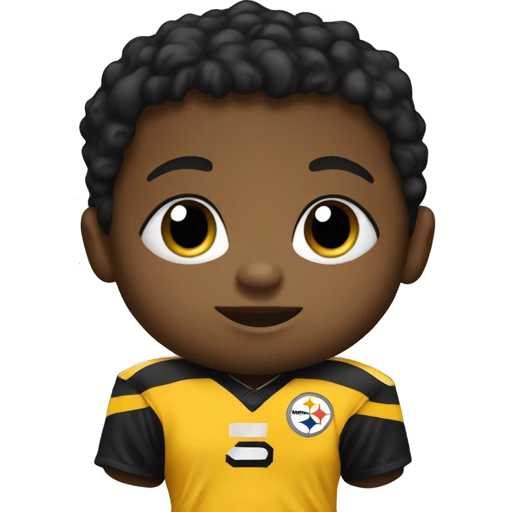Baby in Steelers uniform  emoji