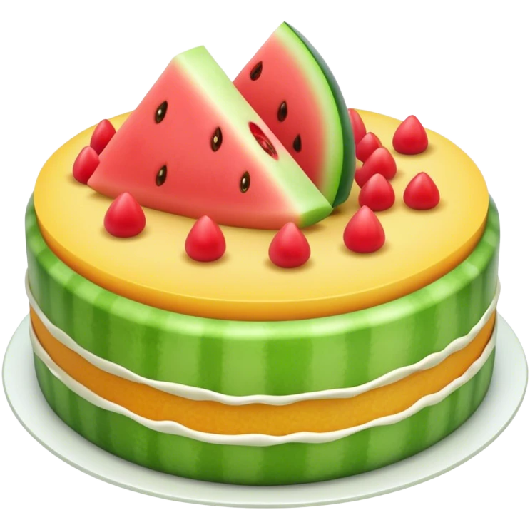 melon cake emoji