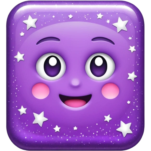 glitter purple tablet emoji