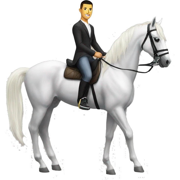Ronaldo à cheval  emoji