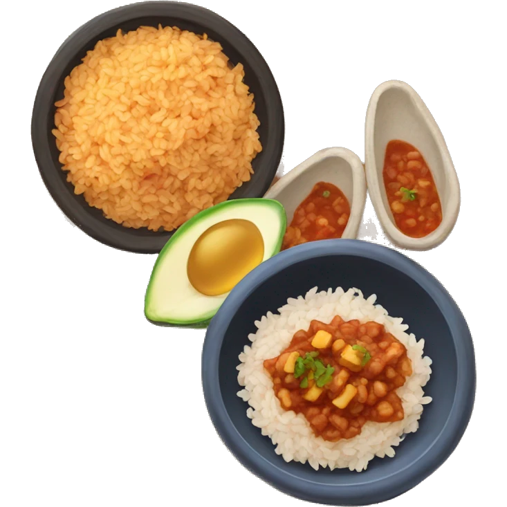 Menudo with rice emoji