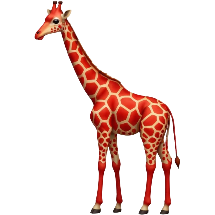 red giraffe emoji