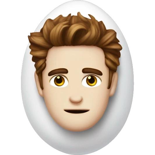 Edward Cullen as an egg emoji
