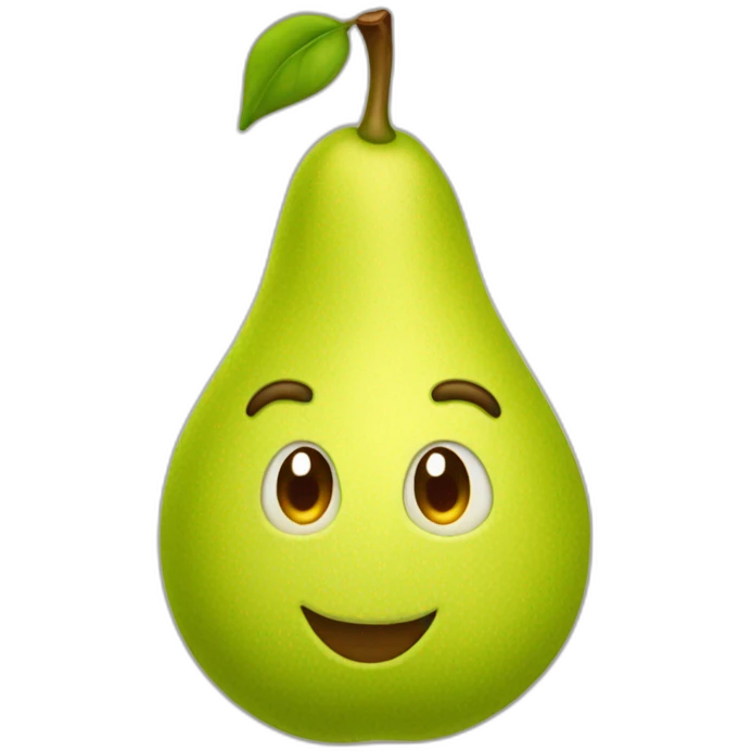Tête de poire emoji