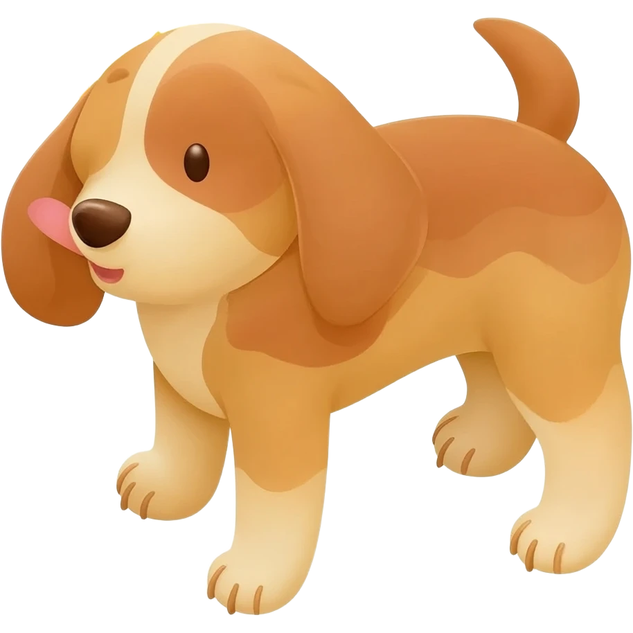 a dog that is hot in the sun emoji