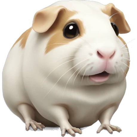 full skeleton of a guinea pig without meat emoji