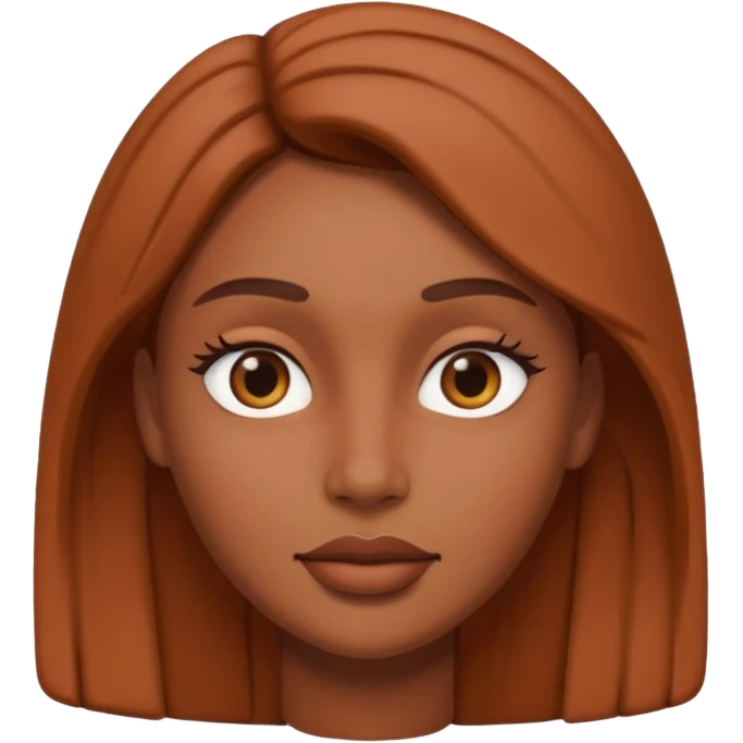 Clay female face emoji