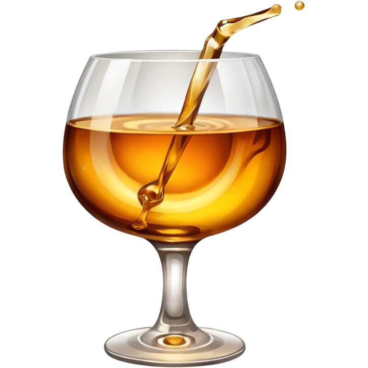 glass of brendy emoji