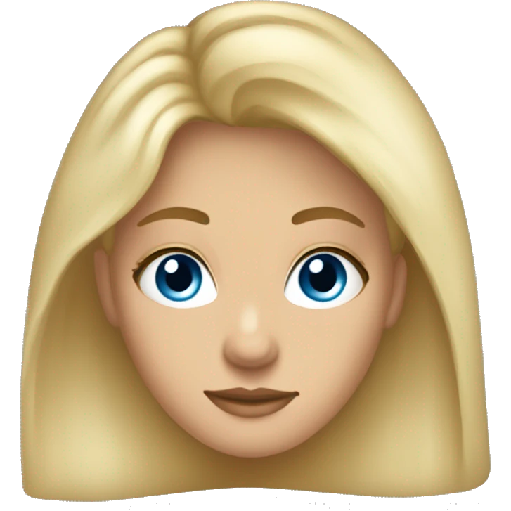 Dirty blonde hair long lashes pretty girl lightly tanned blue eyes emoji