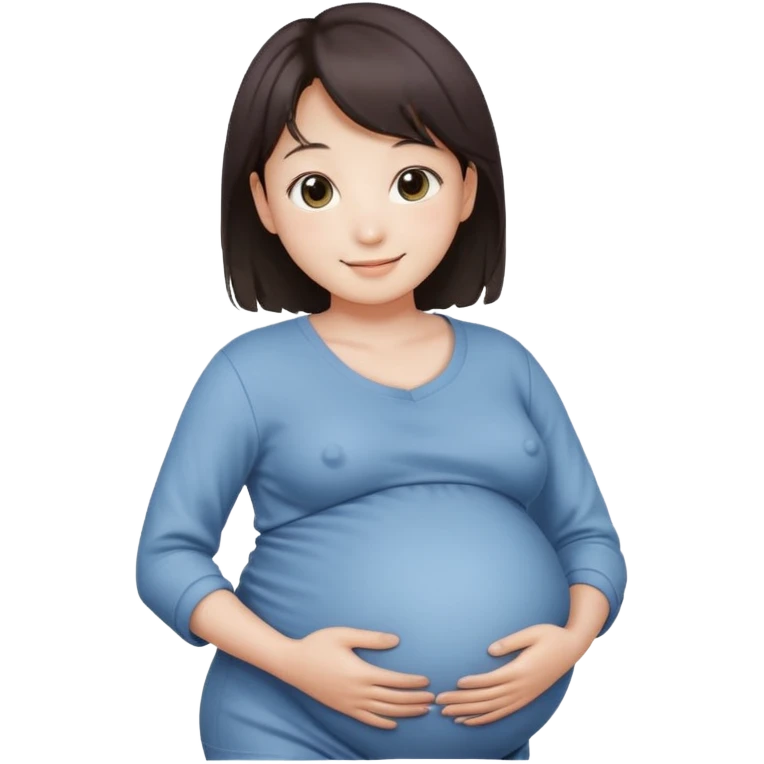 pregnant jungkook holding his belly  emoji