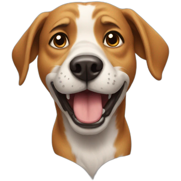 Dog dumb emoji