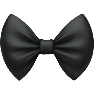 Black thin bow emoji