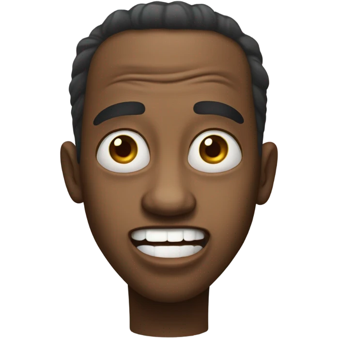 Silly face emoji