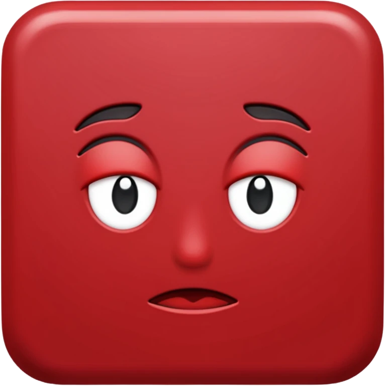 Dark red emoji