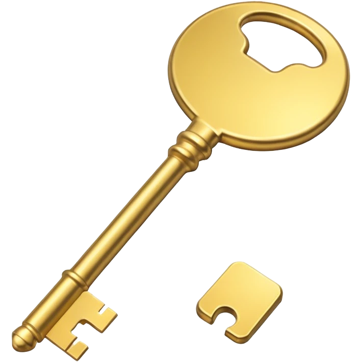 gold basic key emoji