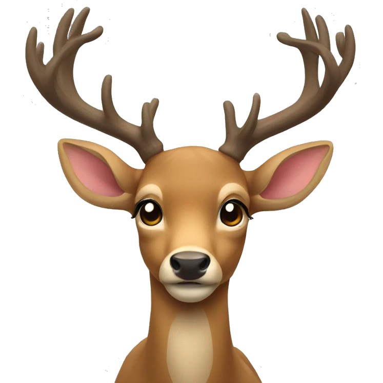 deer with bow emoji