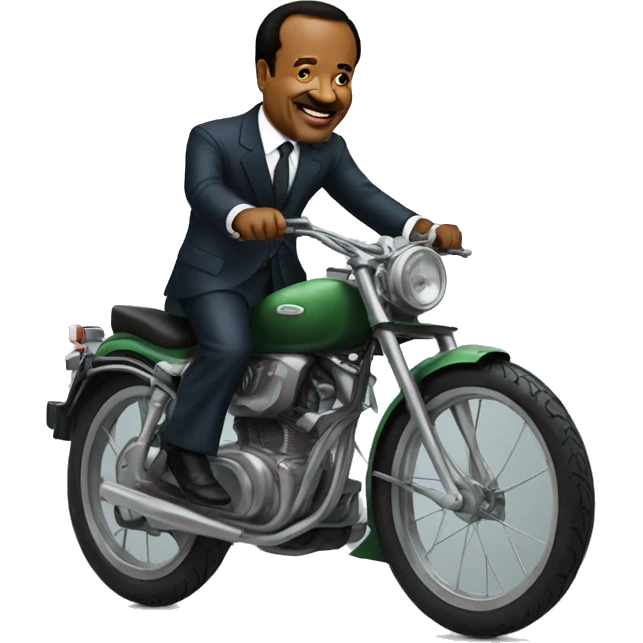 Paul biya on a bike  emoji