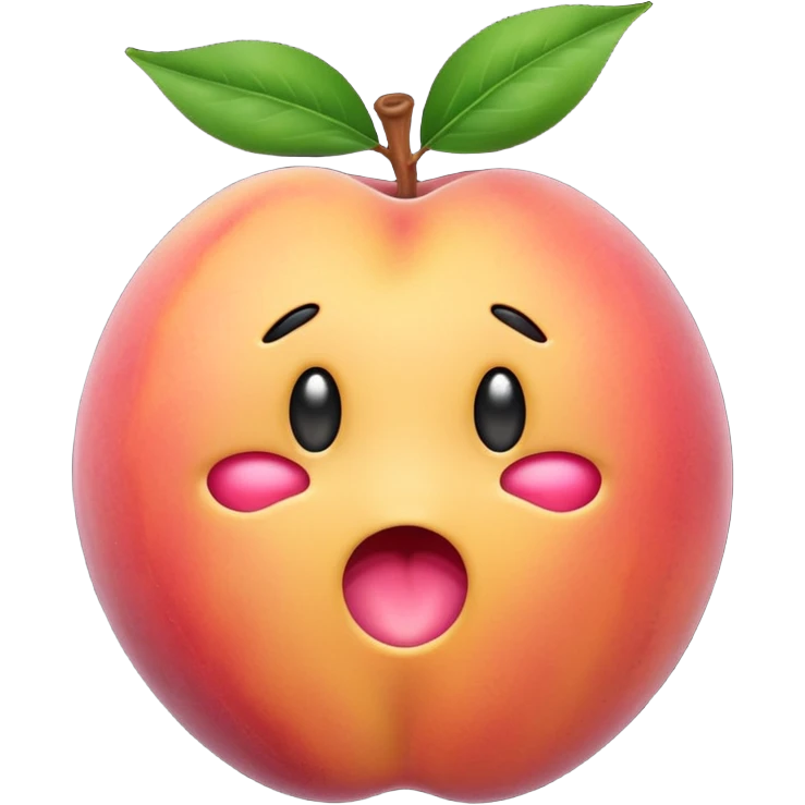 gaping anus leaking peach emoji\ emoji