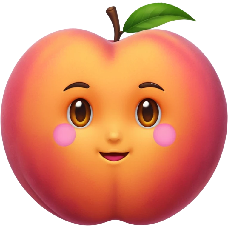 peach and emoji