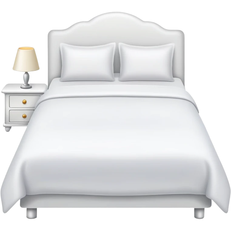 White bed emoji