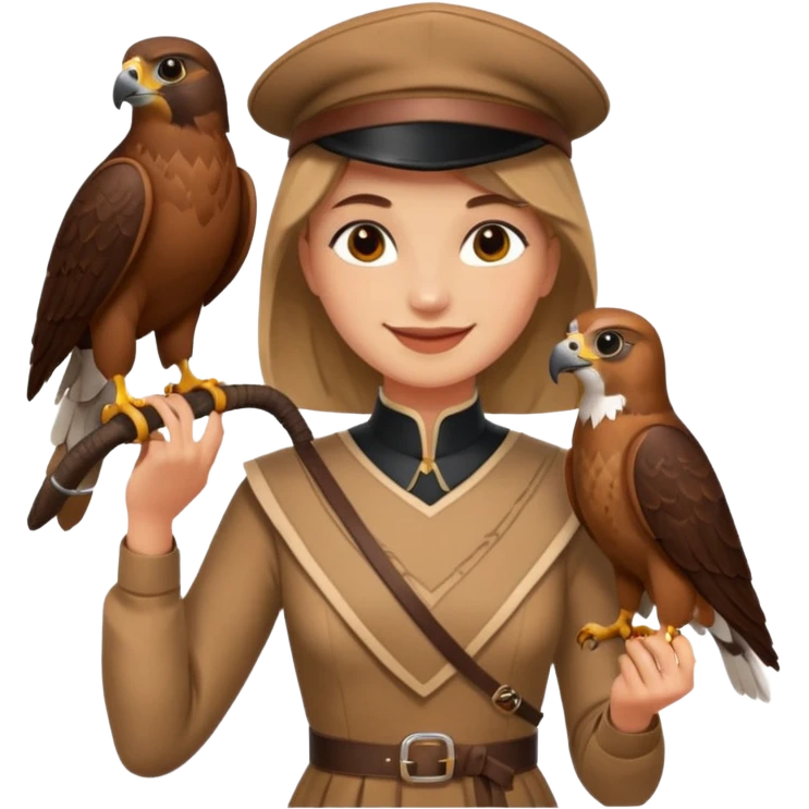 Falconer , different man and different dresses, DIfferent Face emoji