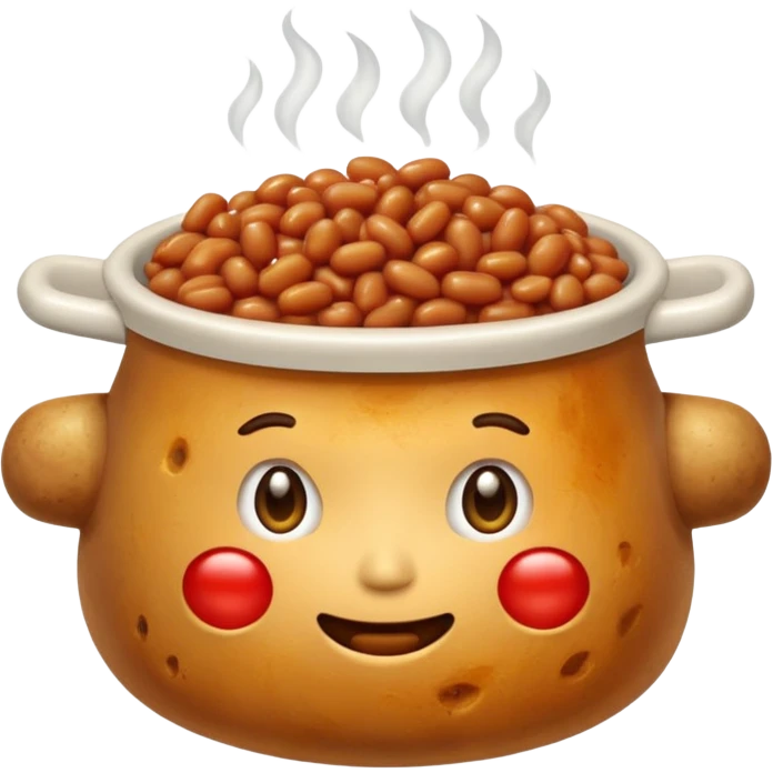 Spud and baked bean emoji