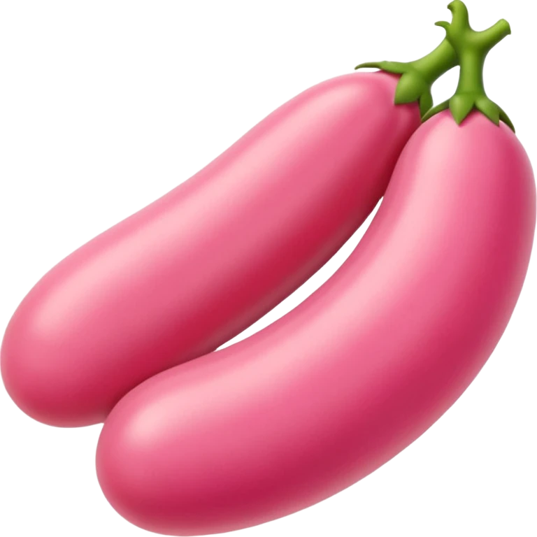 una salsiccia rosa emoji