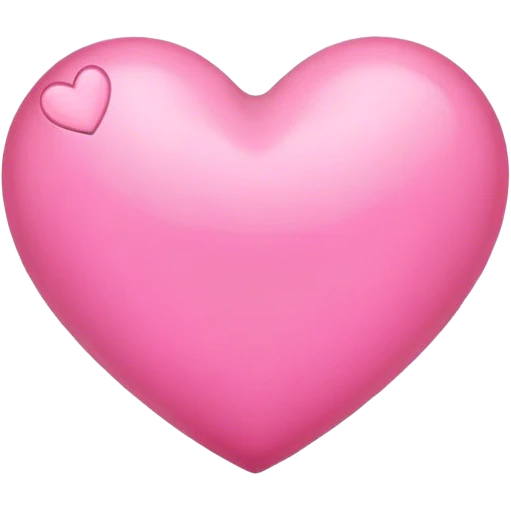 Heart pink emoji