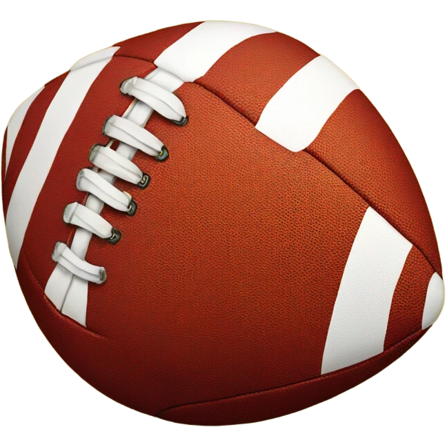 Red and yellow football emoji