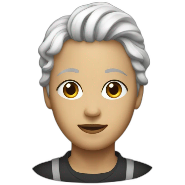 the head of Charli chaplain  emoji
