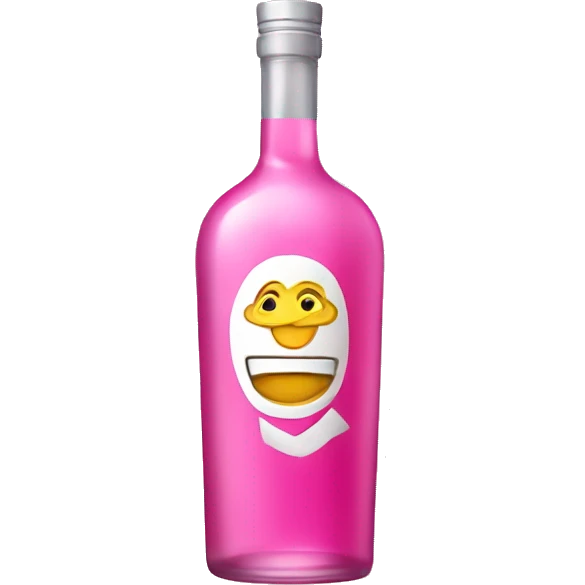 pink vodka bottle emoji